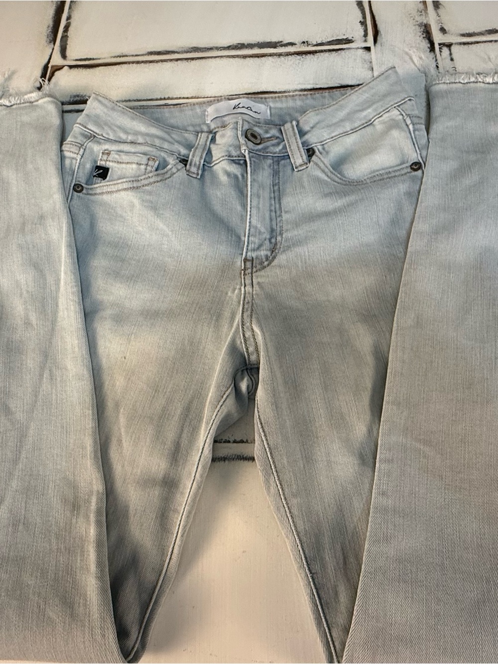 KanCan Light Blue High-Rise Ankle Skinny Jeans 3/25 - Picture 4 of 13